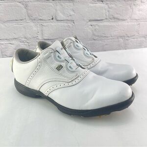 Womens FootJoy DryJoys Carbon Fiber Dial Closure Laces BOA 99017 White